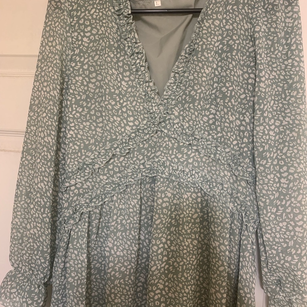 Sage Green Dress from Zulily